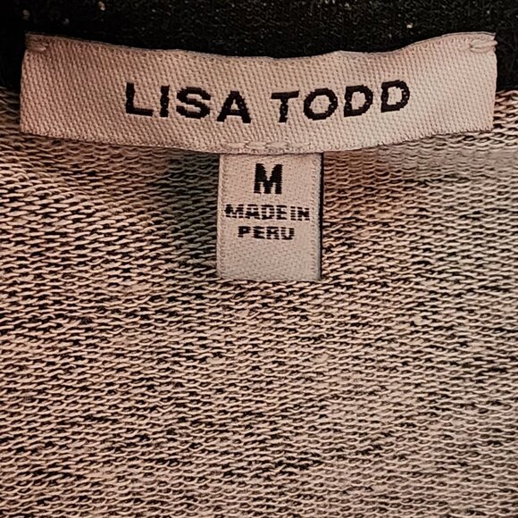 Lisa Todd Gray Speckle Crewneck Sweatshirt w/ Zipper Pocket - Picture 5 of 6